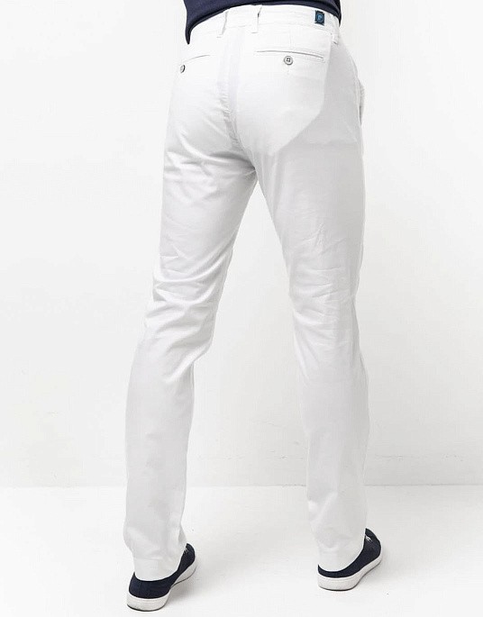Брюки-флети Pierre Cardin із колекції Future Flex у білому кольорі