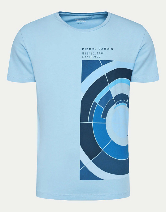 Pierre Cardin t-shirt with a print in blue color