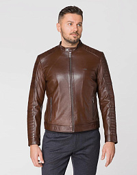 Pierre Cardin leather jacket in brown
