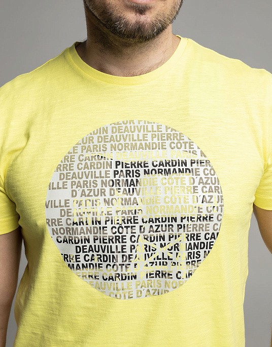Футболка Pierre Cardin из коллекции Future Flex в жёлтом цвете