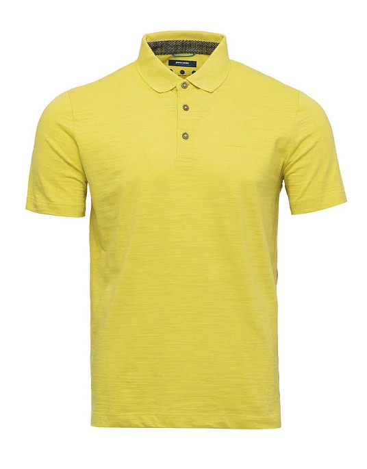 Pierre Cardin polo shirt from Future Flex collection in yellow
