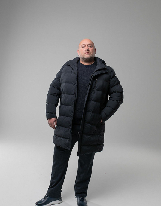 Куртка подовжена Pierre Cardin з колекції Future Flex у синьому кольорі великий розмір