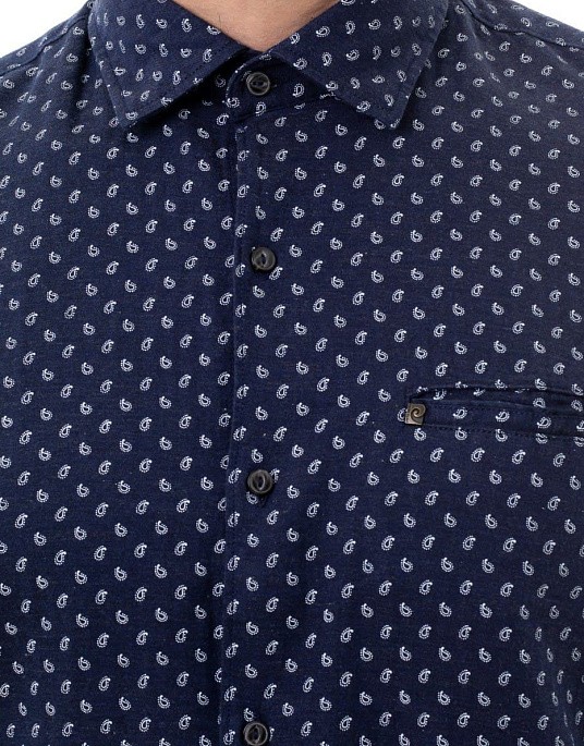 Сорочка Pierre Cardin із колекції Denim Academy у синьому кольорі з візерунком