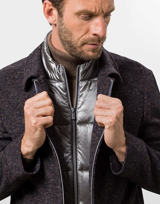 Вкорочене пальто Pierre Cardin коричневого кольору
