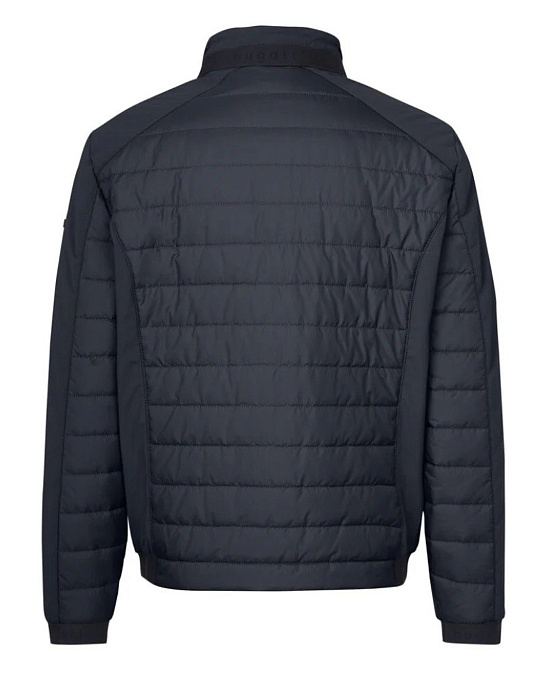 The Bugatti jacket is cropped in blue