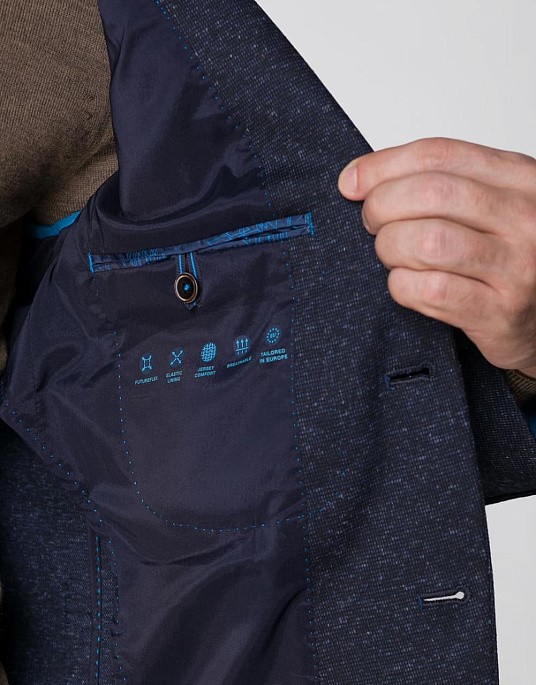 Піджак Pierre Cardin з колекції Future Flex в синьому кольорі