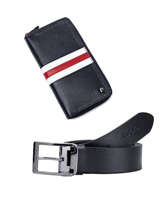 A set of wallet and belt from Pierre Cardin
