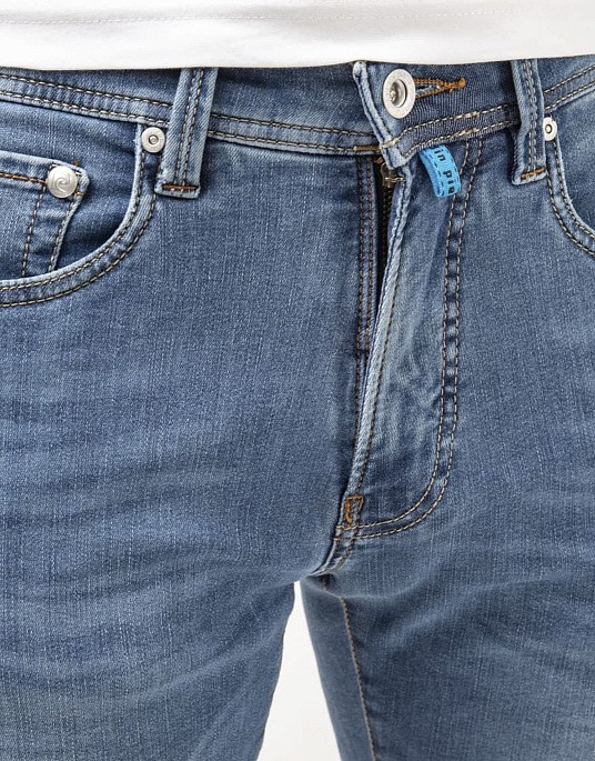Шорти джинсові Pierre Cardin з колекції Future Flex в блакитному кольорі