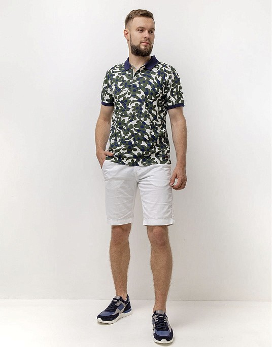 Pierre Cardin polo shirt from Denim Academy collection with floral motif