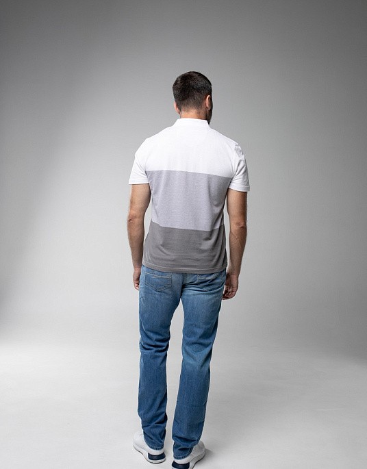 Pierre Cardin polo shirt from the Future Flex collection in grey