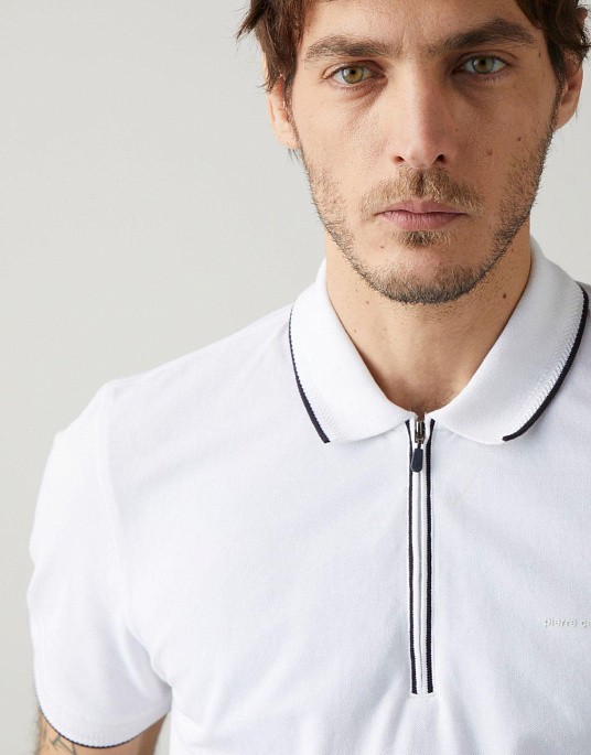 Pierre Cardin polo shirt from the Future Flex collection in white