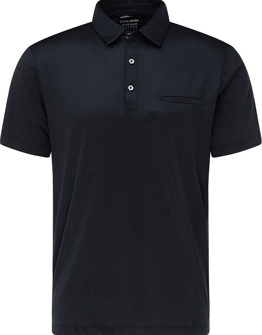 Pierre Cardin polo shirt from the Voyage collection in navy blue