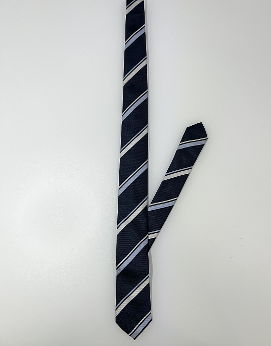 Hugo Boss blue striped tie