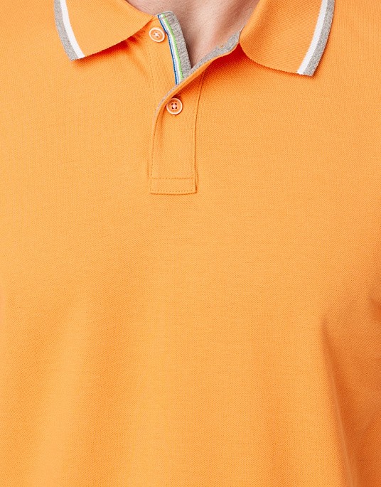 Поло Pierre Cardin із колекції Air Touch в оранжевому кольорі
