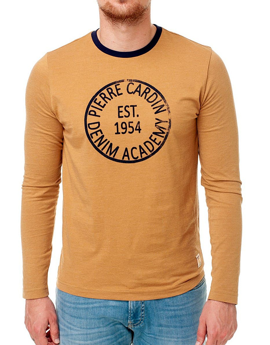 Pierre Cardin long sleeve t-shirt in yellow shade