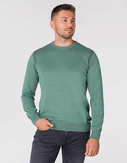 Пуловер Pierre Cardin з колекції Future Flex в зеленому кольорі