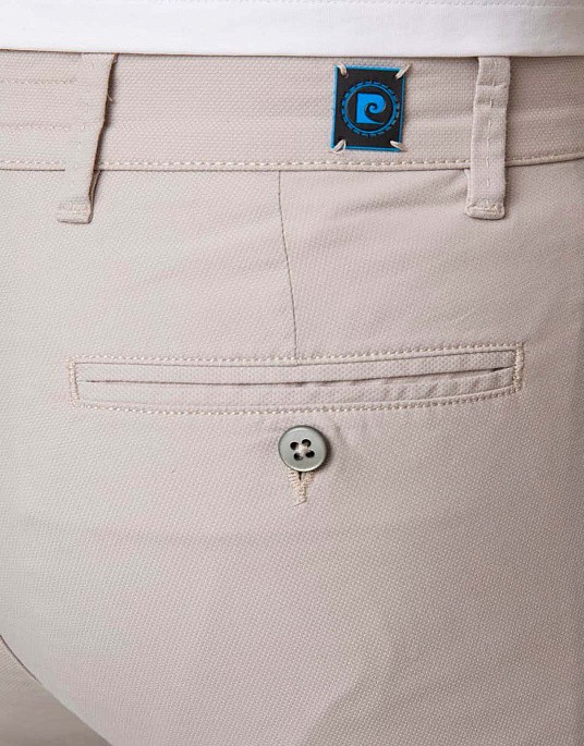 Брюки - флети Pierre Cardin з косою кишенею з колекції Future Flex у бежевому відтінку