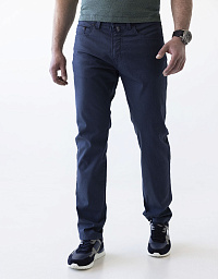 Pierre Cardin flat pants from the Titanium collection in blue