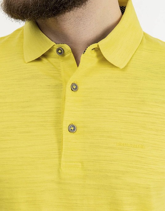 Поло Pierre Cardin из коллекции Future Flex в желтом цвете