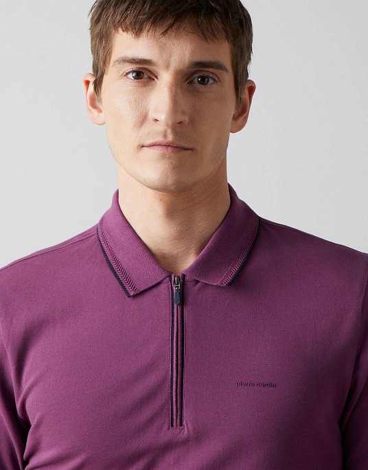 Pierre Cardin polo shirt from the Future Flex collection in burgundy