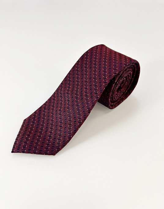 Pierre Cardin burgundy tie with print