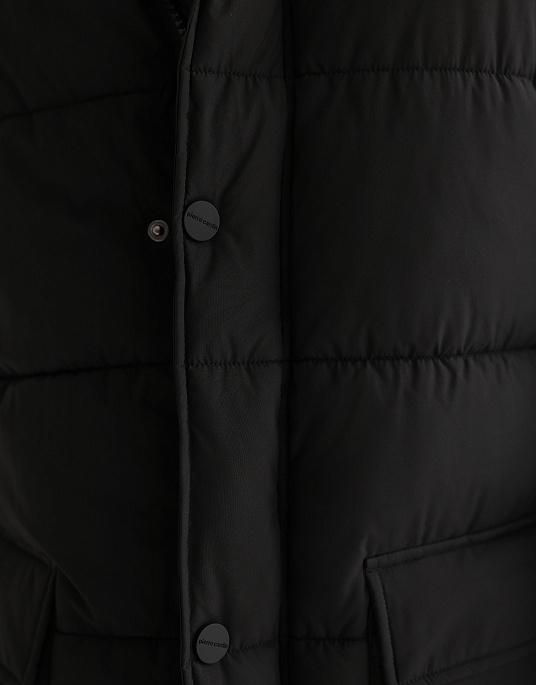 Pierre Cardin parka jacket with a hood in black