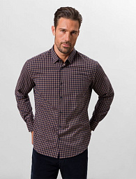 Pierre Cardin shirt from the Future Flex collection in blue, checked