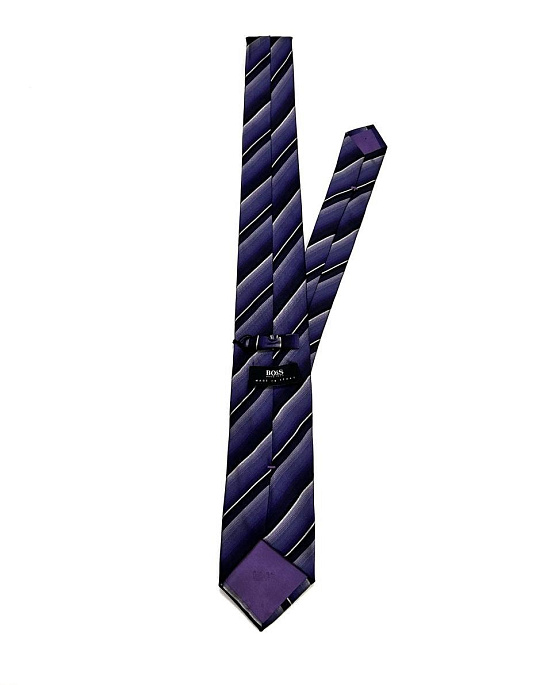 BOSS purple striped tie