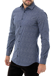 Pierre Cardin shirt from the Future Flex collection in patterned blue