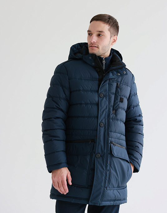 Parka jacket with removable hood from Bugatti