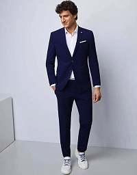 Pierre Cardin branded men's suit in blue