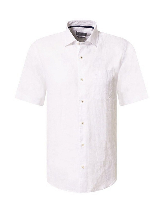 Льняная рубашка Pierre Cardin с коротким рукавом