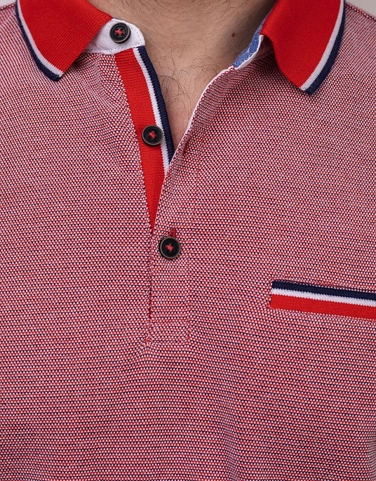 Pierre Cardin polo shirt from the Air Touch collection in red