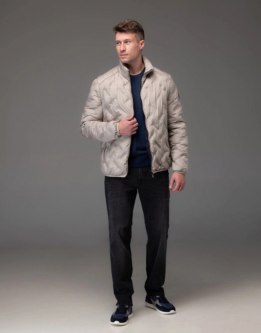 Pierre Cardin jacket in beige color is shortened