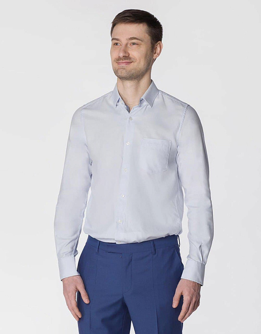 Сорочка Pierre Cardin із серії Cotton Comfort у блакитному кольорі