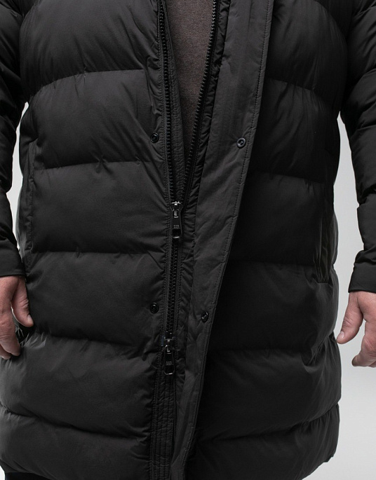 Куртка подовжена Pierre Cardin з колекції Future Flex у чорному кольорі великий розмір