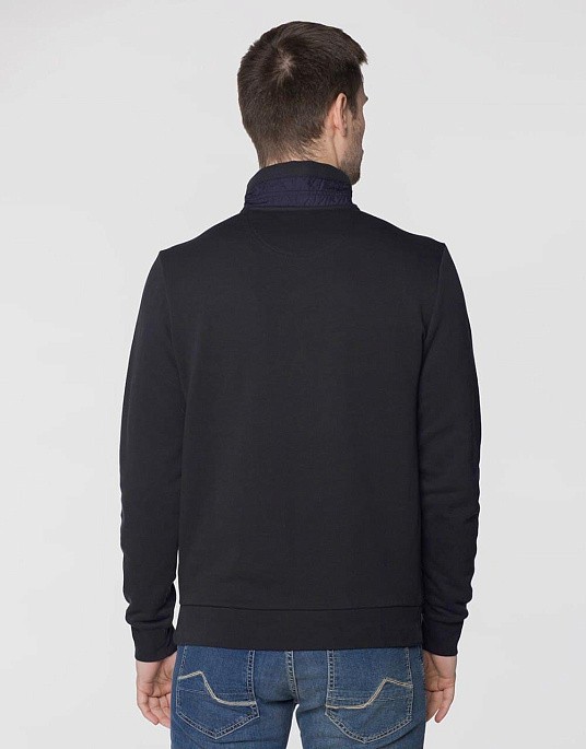 Pierre Cardin zip sweater in navy blue