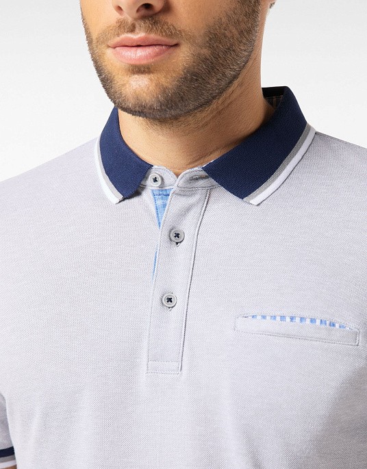 Pierre Cardin polo shirt from the Air Touch collection in gray
