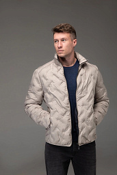 Pierre Cardin jacket in beige color is shortened