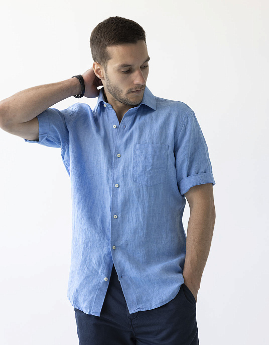 Pierre Cardin short sleeve linen shirt