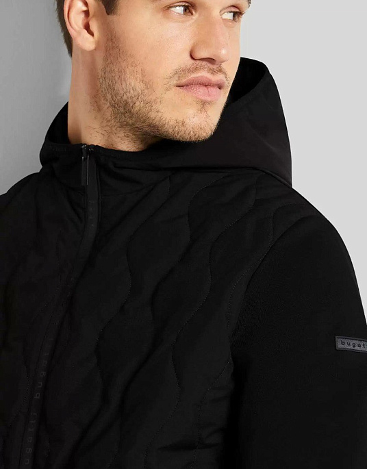 Bugatti hooded jacket in black