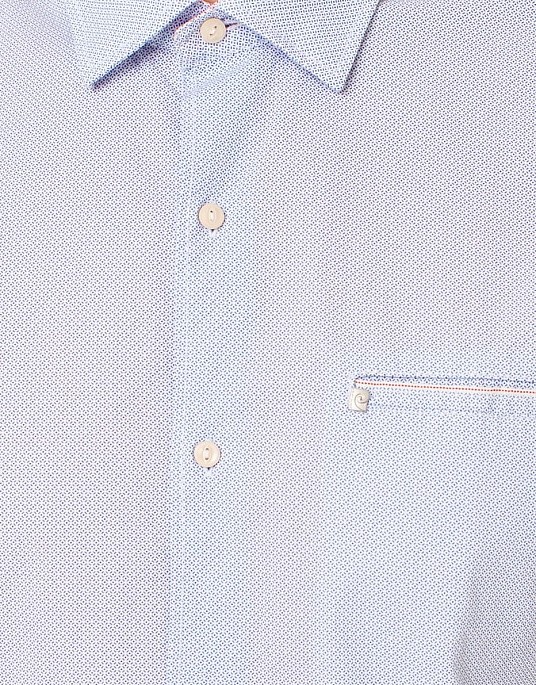 Рубашка Pierre Cardin с коротким рукавом из коллекции Denim Academy в голубом цвете