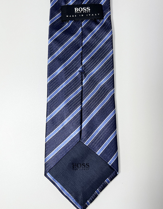 Hugo Boss blue striped tie