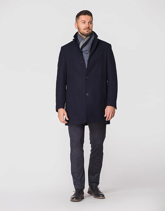 Пальто Pierre Cardin із колекції Future Flex у синьому кольорі