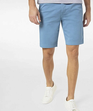 Pierre Cardin slant pocket shorts in light blue