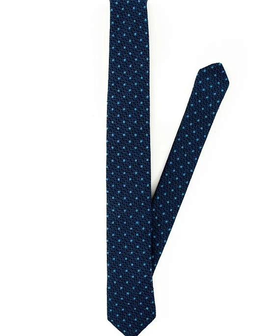 Чоловічу краватку Pierre Cardin синього кольору з принтом