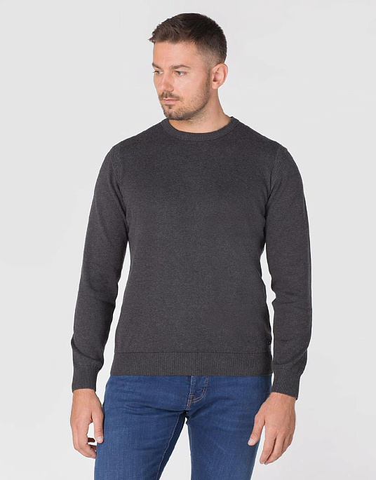 Пуловер Pierre Cardin з колекції Future Flex в темно-сірому кольорі