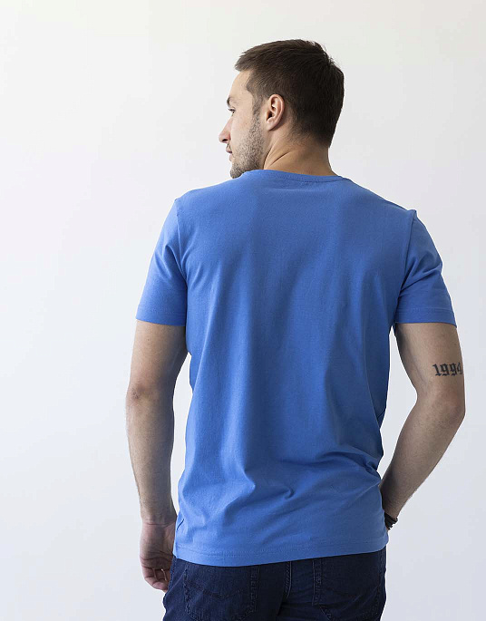 Pierre Cardin t-shirt in blue color is plain