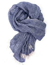 Pierre Cardin scarf in blue shade