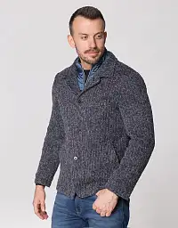 Jacket - coat Pierre Cardin from Future Flex collection in gray-blue shade